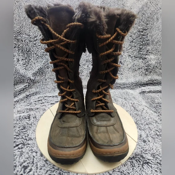 MERRELL Decora Prelude Winter Snow Boot Waterproof Faux Fur Tall 200g Women's 7 - Picture 3 of 9